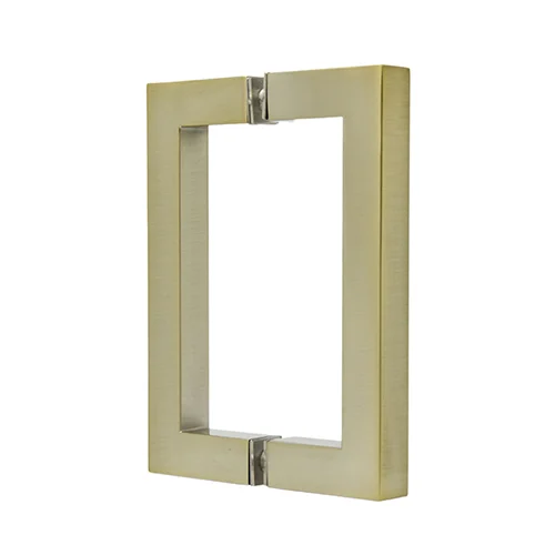 Shower Door 6" Square Back-to-Back Pull Handle, Brushed Bronze – CRL SQ6X6BBRZ