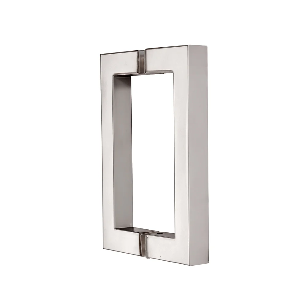 Shower Door 6" Square Back-to-Back Pull Handle, Polished Nickel – CRL SQ6X6PN