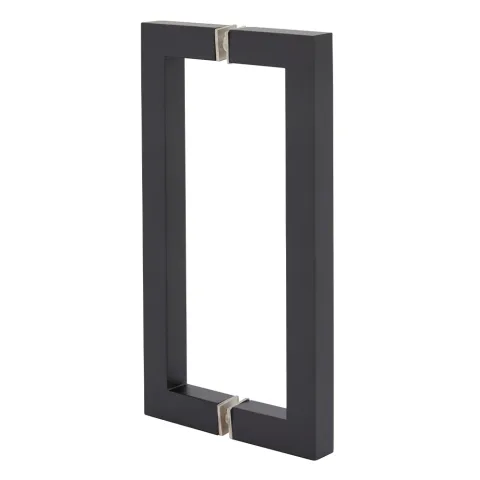 CRL 8" Back-to-Back Square Pull Handle, Oil Rubbed Bronze