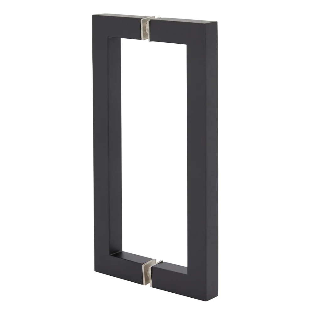 CRL 8" Back-to-Back Square Pull Handle, Oil Rubbed Bronze