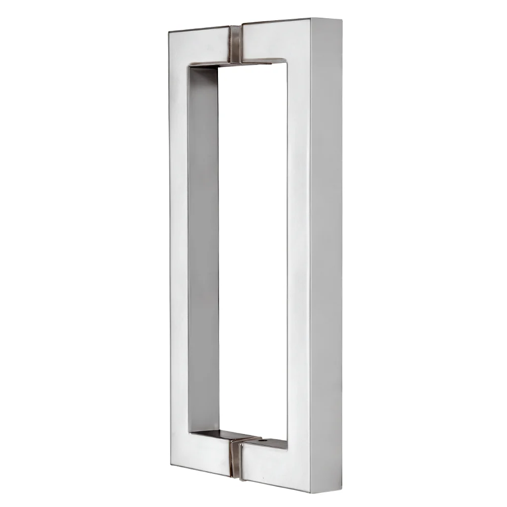 CRL SQ8X8CH 8" Back-to-Back Square Pull Handle