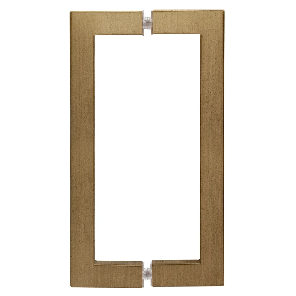 Shower Door 8" Back-to-Back Square Pull Handle, Dark Brushed Bronze – CRL SQ8X8DBBZ