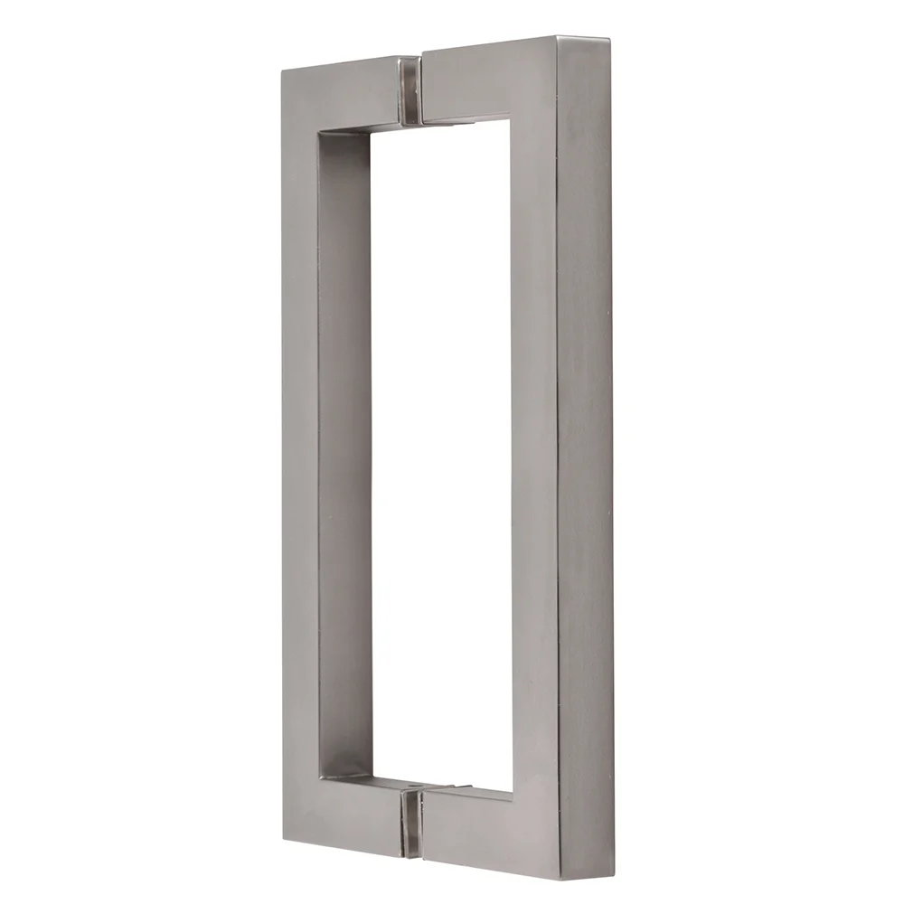 Shower Door 8" Back-to-Back Square Pull Handle, Satin Nickel – CRL SQ8X8SN
