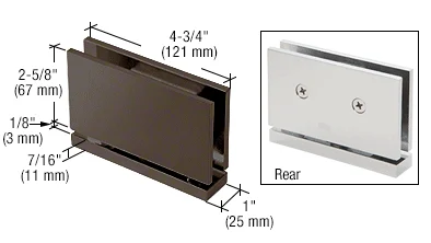 Pivot Shower Door Hinge: Senior Cardiff Top or Bottom Mount, Oil Rubbed Bronze – CRL SRCAR010RB, photo 2