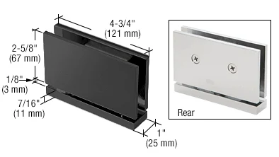 Pivot Shower Door Hinge: Senior Cardiff Top or Bottom Mount, Matte Black – CRL SRCAR01MBL, photo 2