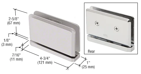 Pivot Shower Door Hinge: Senior Prima 01 Top or Bottom Mount, Satin Nickel – CRL SRPPH01SN, photo 2