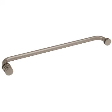 CRL 18" Towel Bar and Contemporary Knob Set, Brushed Nickel