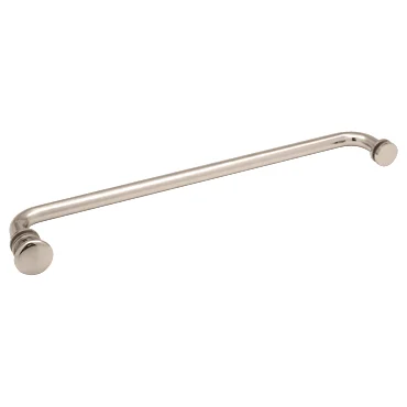Glass Shower Door 18" Towel Bar and Traditional Knob Set, Polished Nickel – CRL TBCT18PN