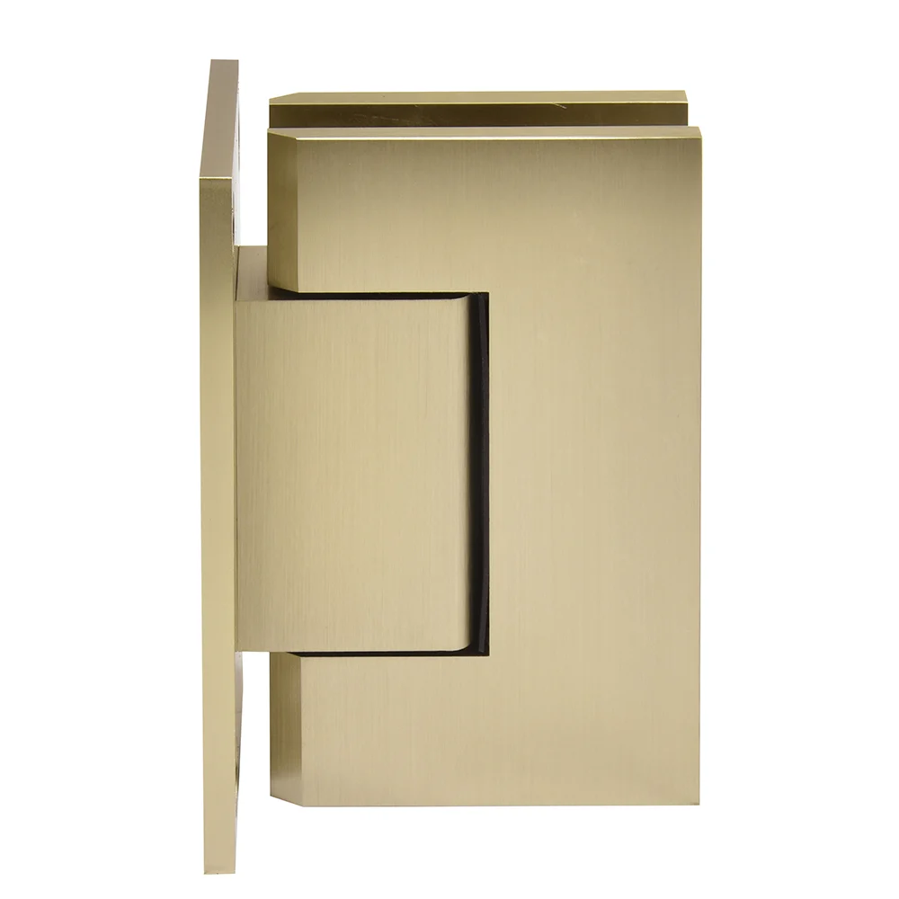Shower Door Hinge: Trento 037 Wall Mount, Full Back Plate, Brushed Bronze – CRL TNT037BBRZ