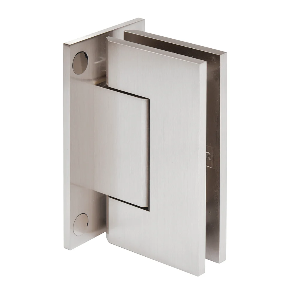 Shower Door Hinge: Trento 037 Wall Mount, Full Back Plate, Brushed Nickel – CRL TNT037BN, photo 2
