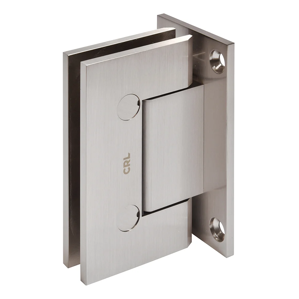 Shower Door Hinge: Trento 037 Wall Mount, Full Back Plate, Brushed Nickel – CRL TNT037BN, photo 4