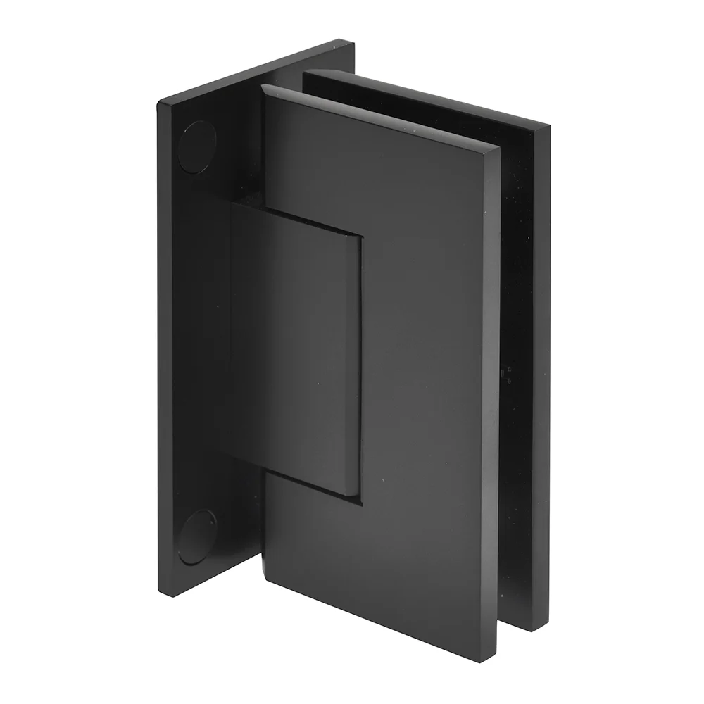 Shower Door Hinge: Trento 037 Wall Mount, Full Back Plate, Matte Black – CRL TNT037MBL, photo 2