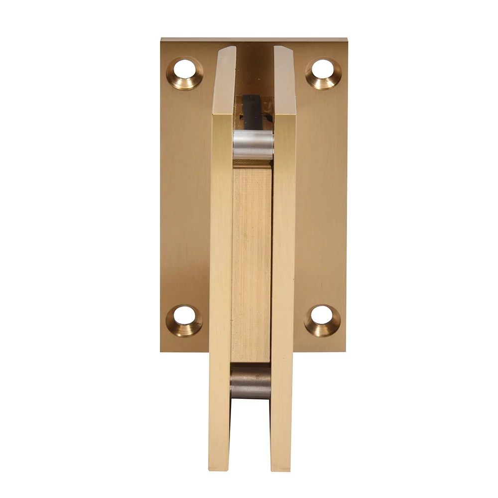 Shower Door Hinge: Trento 037 Wall Mount, Full Back Plate, Satin Brass – CRL TNT037SB, photo 3