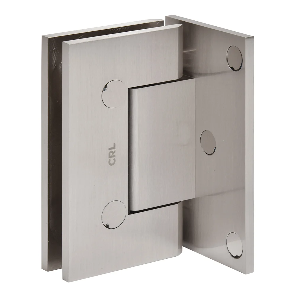 Shower Door Hinge: Trento 044 Wall Mount, Offset Back Plate, Brushed Nickel – CRL TNT044BN, photo 4