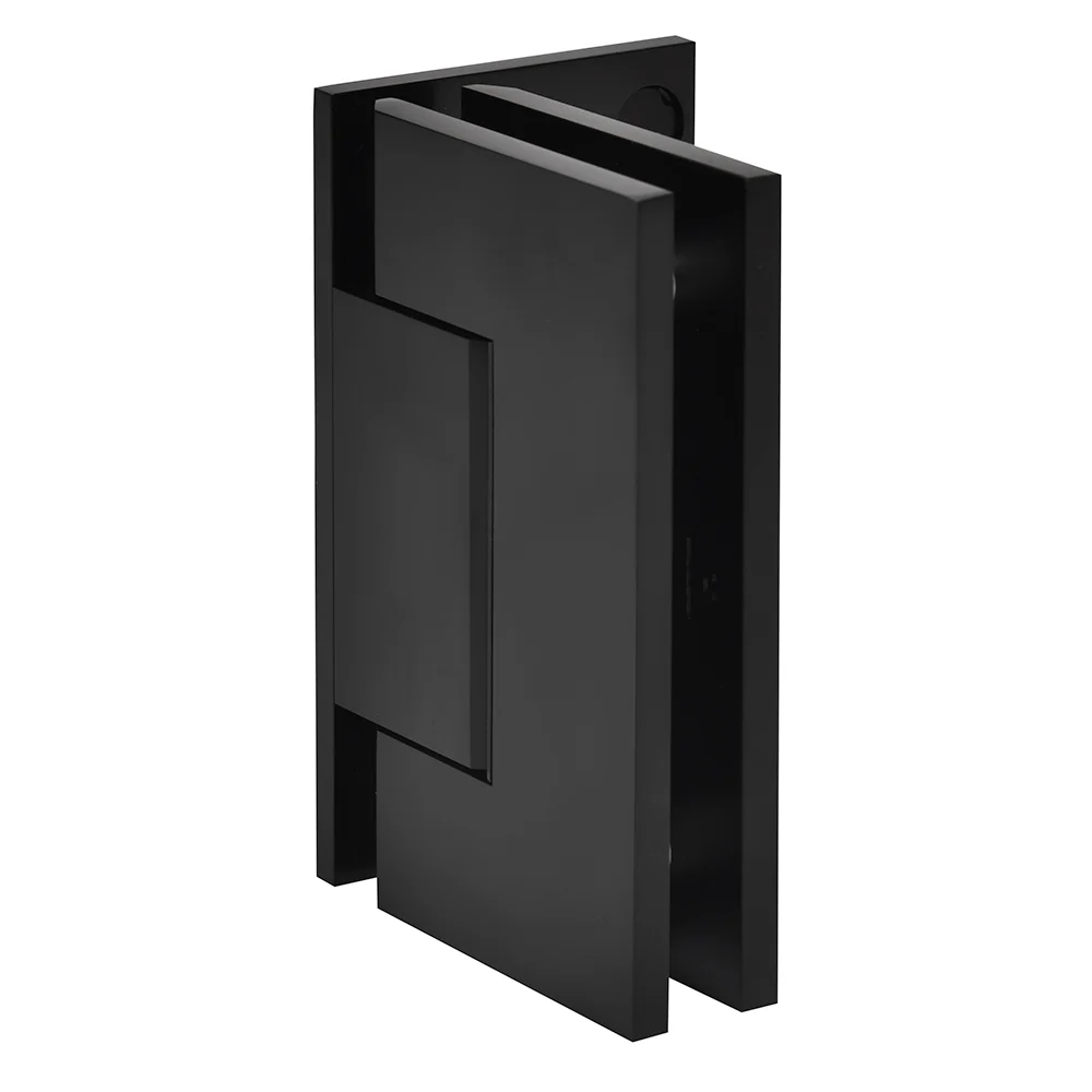 Shower Door Hinge: Trento 044 Wall Mount, Offset Back Plate, Matte Black – CRL TNT044MBL, photo 2