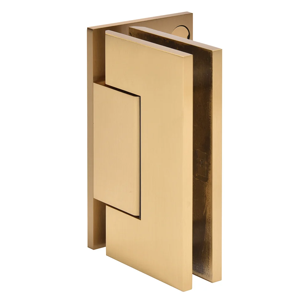 Shower Door Hinge: Trento 044 Wall Mount, Offset Back Plate, Satin Brass – CRL TNT044SB, photo 2
