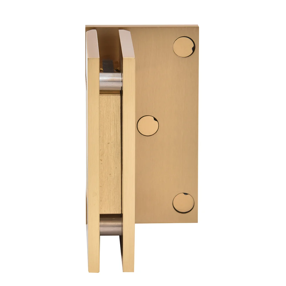 Shower Door Hinge: Trento 044 Wall Mount, Offset Back Plate, Satin Brass – CRL TNT044SB, photo 3