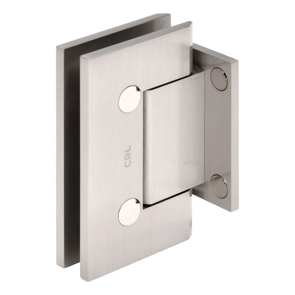 Shower Door Hinge: Trento 074 Wall Mount, Short Back Plate, Brushed Nickel – CRL TNT074BN, photo 4