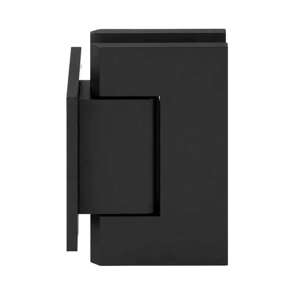 Shower Door Hinge: Trento 074 Wall Mount, Short Back Plate, Matte Black – CRL TNT074MBL, photo 2