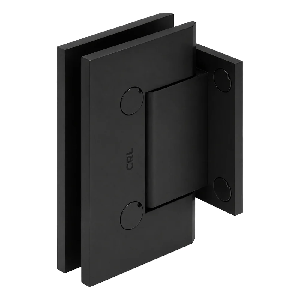 Shower Door Hinge: Trento 074 Wall Mount, Short Back Plate, Matte Black – CRL TNT074MBL, photo 4