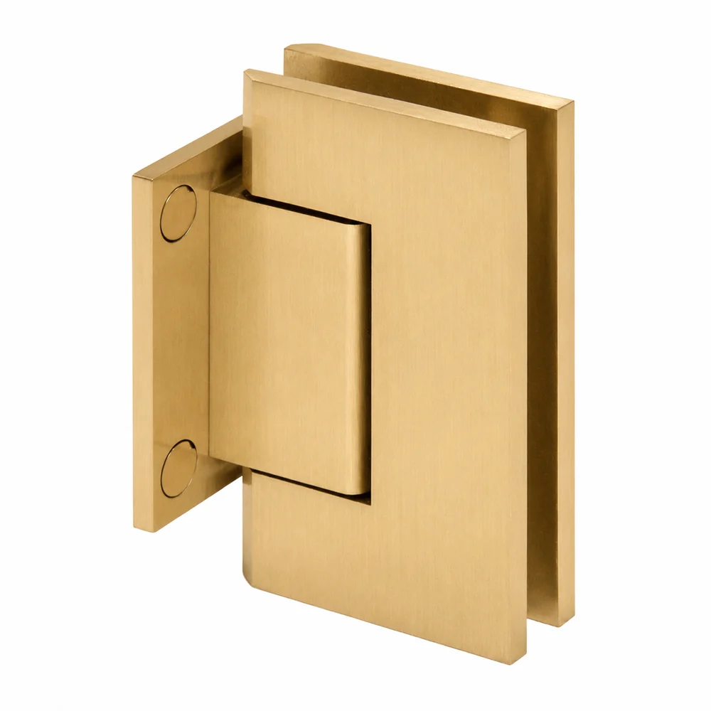 Shower Door Hinge: Trento 074 Wall Mount, Short Back Plate, Satin Brass – CRL TNT074SB