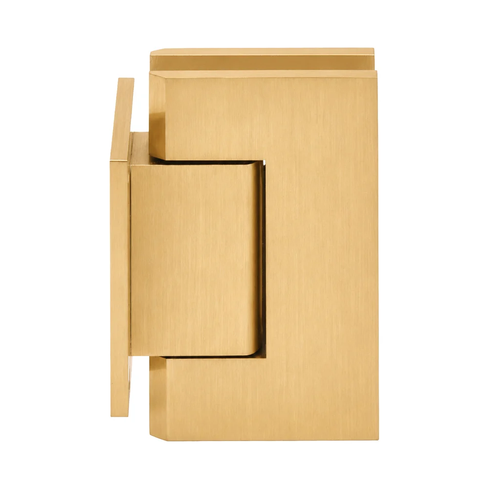 Shower Door Hinge: Trento 074 Wall Mount, Short Back Plate, Satin Brass – CRL TNT074SB, photo 2