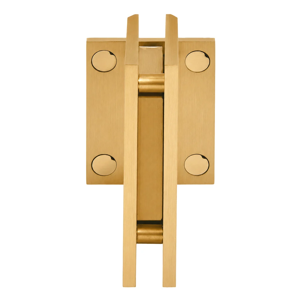 Shower Door Hinge: Trento 074 Wall Mount, Short Back Plate, Satin Brass – CRL TNT074SB, photo 3