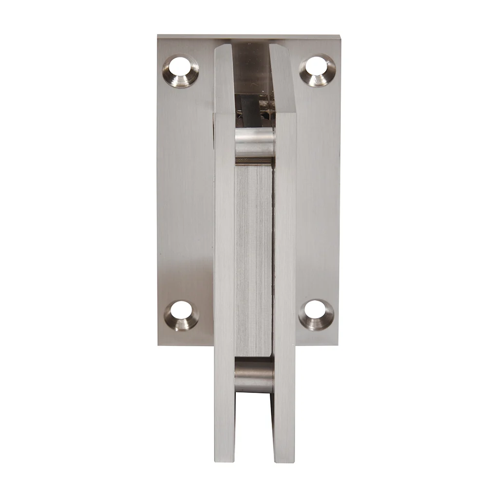 Shower Door Hinge: Trento 337 Adjustable Wall Mount, Full Back Plate, Brushed Nickel – CRL TNT337BN, photo 3