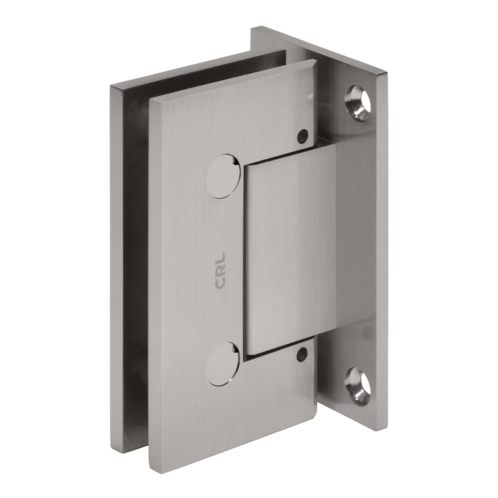 Shower Door Hinge: Trento 337 Adjustable Wall Mount, Full Back Plate, Brushed Nickel – CRL TNT337BN, photo 4