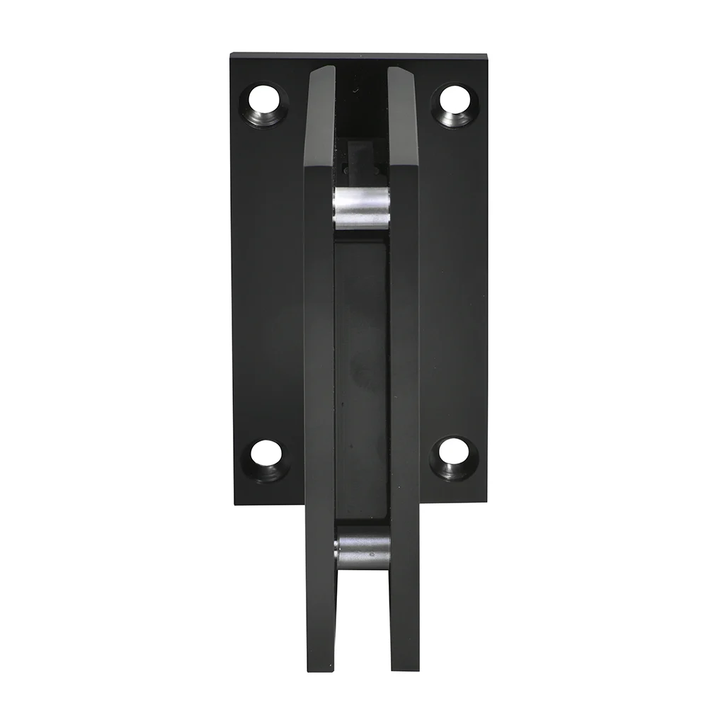 Shower Door Hinge: Trento 337 Adjustable Wall Mount, Full Back Plate, Matte Black – CRL TNT337MBL, photo 3