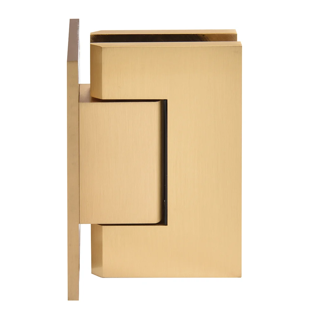 Shower Door Hinge: Trento 337 Adjustable Wall Mount, Full Back Plate, Satin Brass – CRL TNT337SB