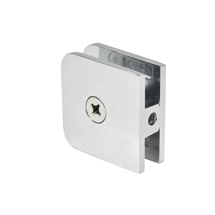 CRL Traditional Fixed Panel U-Clamp, Polished Chrome