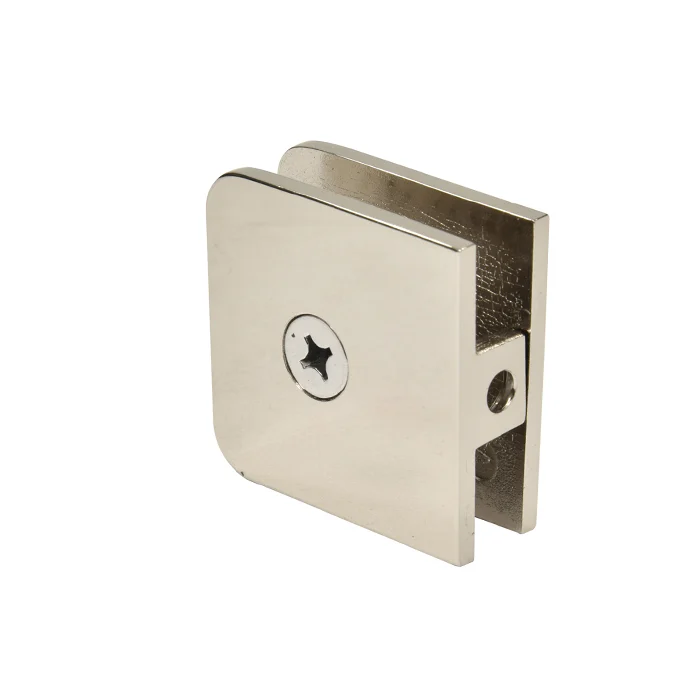 Shower Glass Traditional Fixed Panel U-Clamp, Polished Nickel – CRL UC77PN