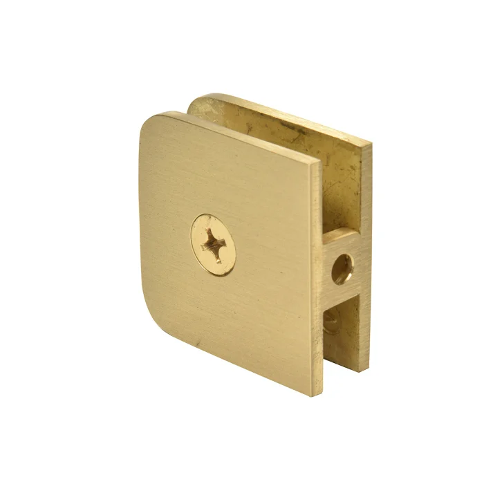 Shower Glass Traditional Fixed Panel U-Clamp, Satin Brass – CRL UC77SB