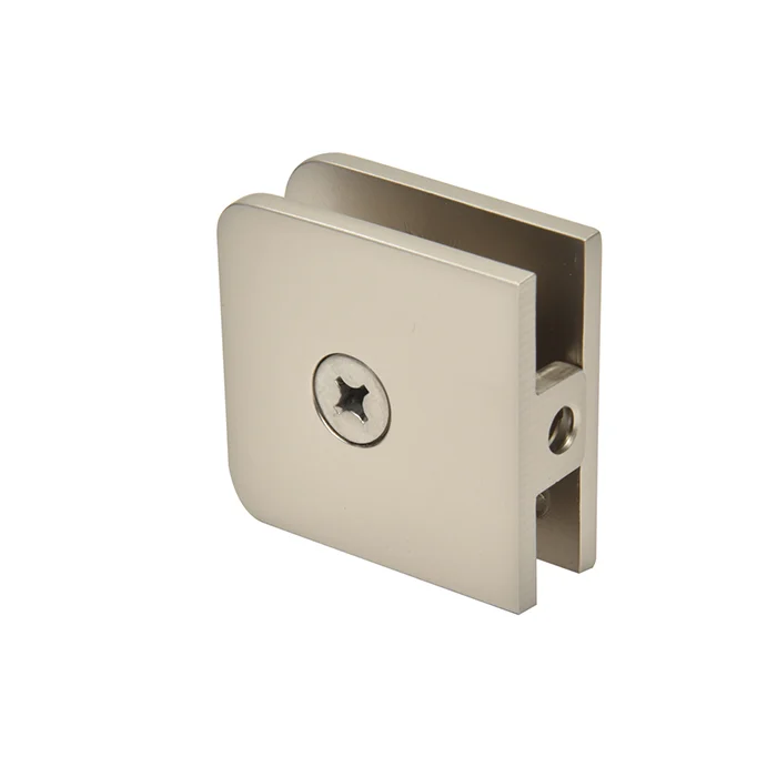 Shower Glass Traditional Fixed Panel U-Clamp, Satin Nickel – CRL UC77SN