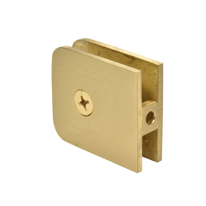 Shower Glass Oversized Fixed Panel U-Clamp, Satin Brass – CRL UC79SB