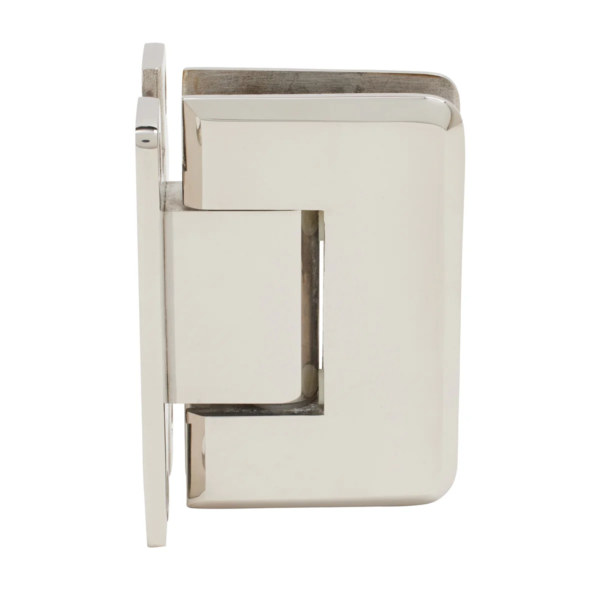 Shower Door Hinge: Ultimate 037 Wall Mount, H Back Plate, Polished Stainless Steel – CRL ULT037PS