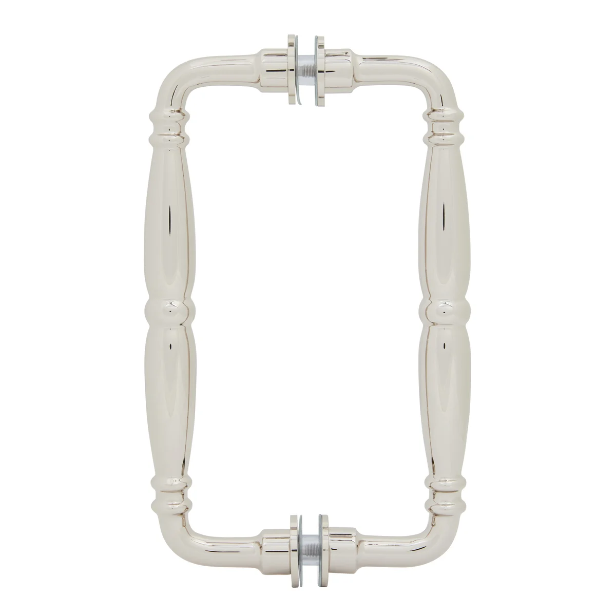 Shower Door 8" Victorian Back-to-Back Pull Handle, Polished Nickel – CRL V1C8X8PN