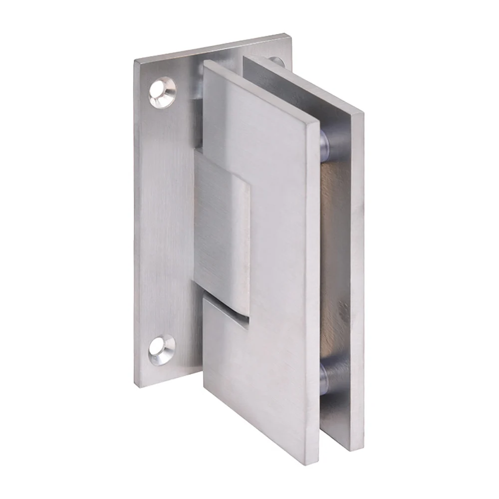 Shower Door Hinge: Vienna 037 Wall Mount, Full Back Plate, Brushed Chrome – CRL V1E037BCH