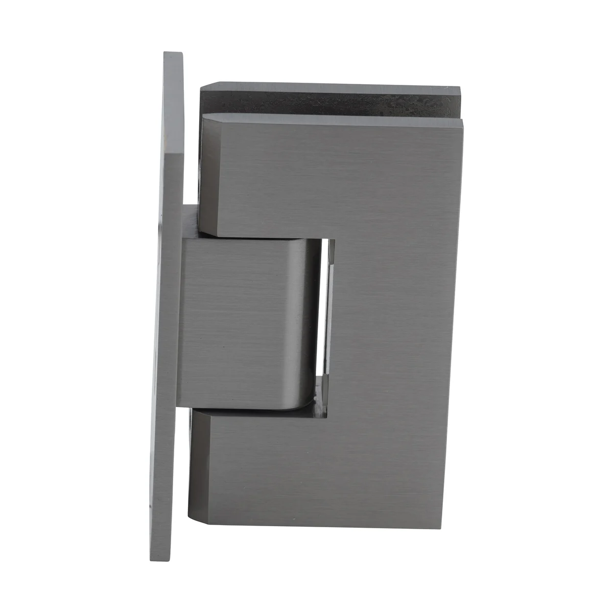 CRL Shower Door Hinge – Vienna 037 Wall Mount, Full Back Plate, Brushed Nickel