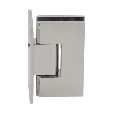 CRL Shower Door Hinge – Vienna 037 Wall Mount, Full Back Plate, Polished Chrome