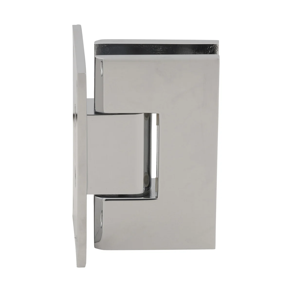CRL V1E037CH Shower Door Hinge – Vienna 037 Wall Mount, Full Back Plate