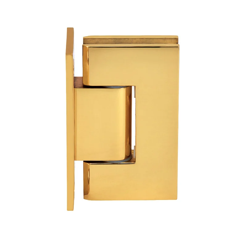 Shower Door Hinge: Vienna 037 Wall Mount, Full Back Plate, French Gold – CRL V1E037FG, photo 2