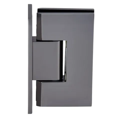 CRL Shower Door Hinge – Vienna 037 Wall Mount, Full Back Plate, Gun Metal