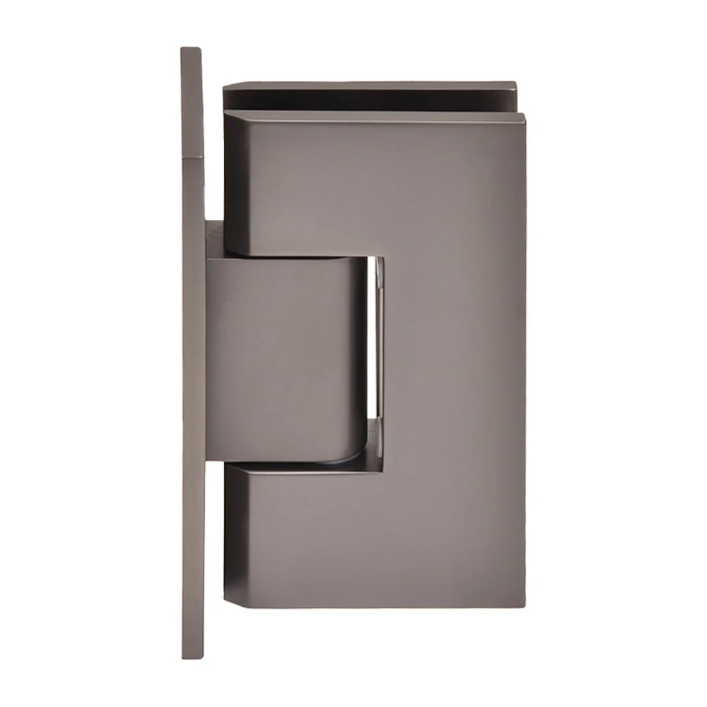 Shower Door Hinge: Vienna 037 Wall Mount, Full Back Plate, Matte Gun Metal – CRL V1E037MGM, photo 2
