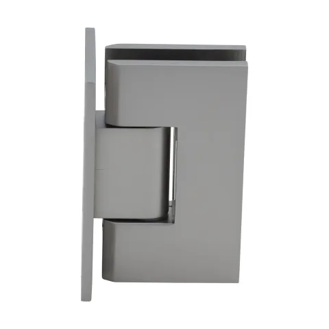 CRL Shower Door Hinge – Vienna 037 Wall Mount, Full Back Plate, Satin Nickel