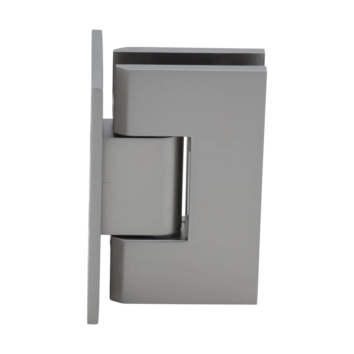 Shower Door Hinge: Vienna 037 Wall Mount, Full Back Plate, Satin Nickel – CRL V1E037SN