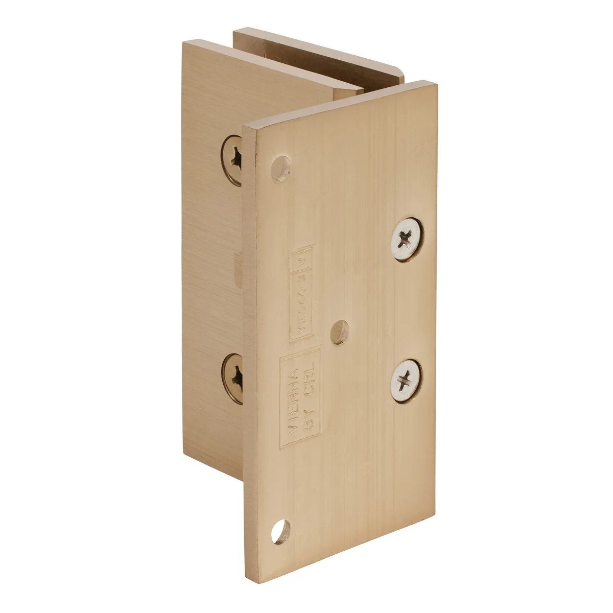 Shower Door Hinge: Vienna 044 Wall Mount, Offset Back Plate, Brushed Bronze – CRL V1E044BBRZ, photo 3