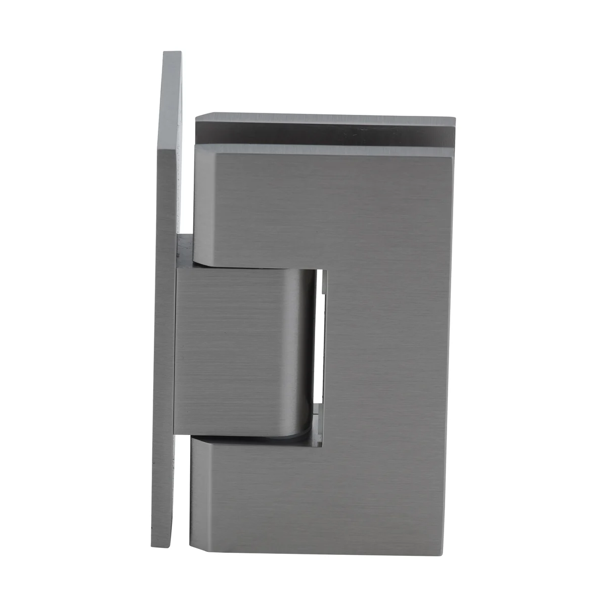 Shower Door Hinge: Vienna 044 Wall Mount, Offset Back Plate, Brushed Nickel – CRL V1E044BN