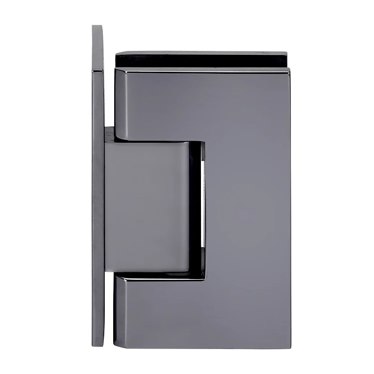 Shower Door Hinge: Vienna 044 Wall Mount, Offset Back Plate, Gun Metal – CRL V1E044GM